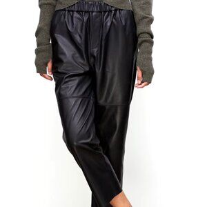 Lambskin leather pants